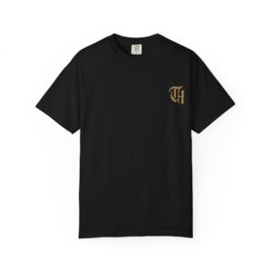 paradise cross t shirt — "in chaos we trust" graphic tee